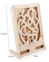 Juego De Maze De Madera Para Niños Pirate Marbles Caminata Juguete Educativo Entrenamiento De Coordinación Ocular-Motora Y Equilibrio Regalo Ideal Para Niños - details 8