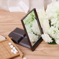 Espejo De Maquillaje Plegable Y Compacto Portátil Espejo Cuadrado De Chocolate Espejo De Mano Para Vestíbulo Espejo Cosmético De Bolsillo - details 1