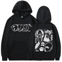 Sudadera De Capucha Imprimida De Metal Cara Para Hombre Y Mujer Estilo Hip Hop Casual Cuello Alto Acrílico Y Algodón Oversized Para Todas Las Estaciones - details 1