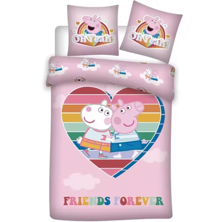 Funda Nordica Microfibra Peppa Pig 140x200cm. Funda Cojín: 63x63cm. - 1