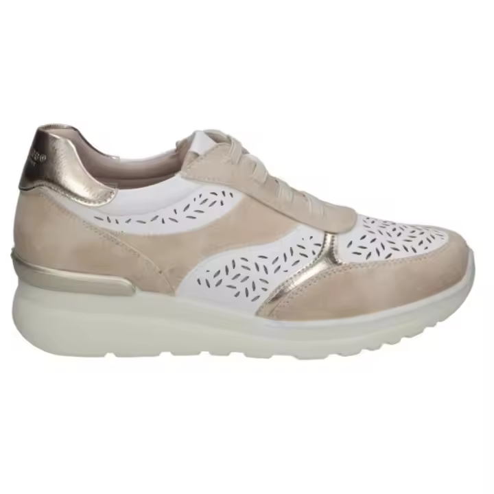 Amarpies zapato confort para mujer ast28303 color arena - 1