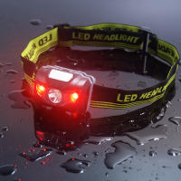 Lámpara De Cabeza Mini Roja Y Blanca 4 Modos Impermeable Linterna LED Super Brillante Torch Lanterna Usa Batería AAA - details 10
