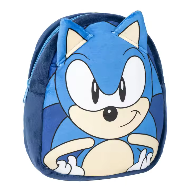 Mini Mochila Infantil De Peluche Preescolar Sonic - Cerdá - 1