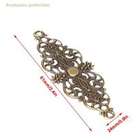 20/200Pcs Conector De Flor Filigrana Para Manualidades DIY Encantos De Joyería Acrílico Transparente Bails De Joyería - details 6