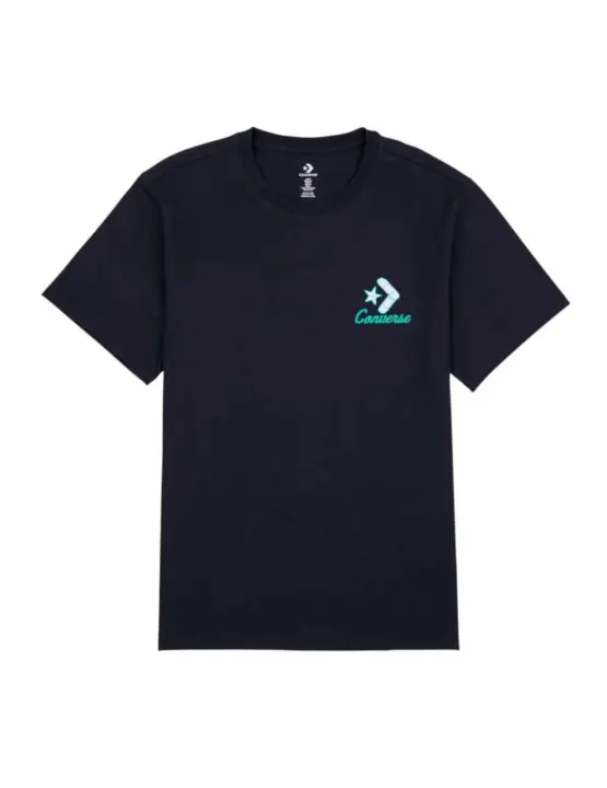 Camiseta Converse Negra Swinging  Skeleton Hombre - 1