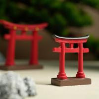 Mini Puerta Torii Japonesa Estilo Shinto Para Jardín Arquitectura Asia Adorno De Casa Miniatura Decoración De Acuario Decoración Chino - details 1
