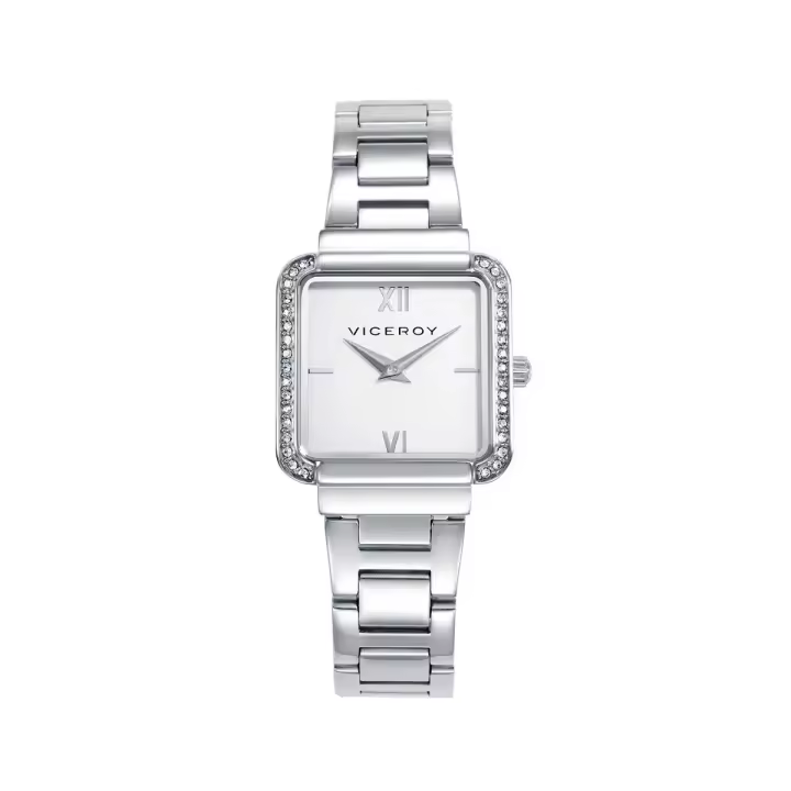 Reloj Viceroy 401244-03 Caja de acero con circonitas y brazalete de acero con movimiento cuarzo - 1