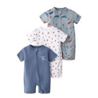 Mono de verano para bebé, de manga corta, con cremallera de doble cabeza, para gatear, para recién nacido, caja de regalo - details 42