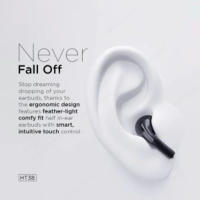 Lenovo-auriculares inalámbricos HT38 con TWS, cascos deportivos con Bluetooth, estéreo 9D, micrófono HD, para Android e IOS, ligeros y cómodos. - details 1