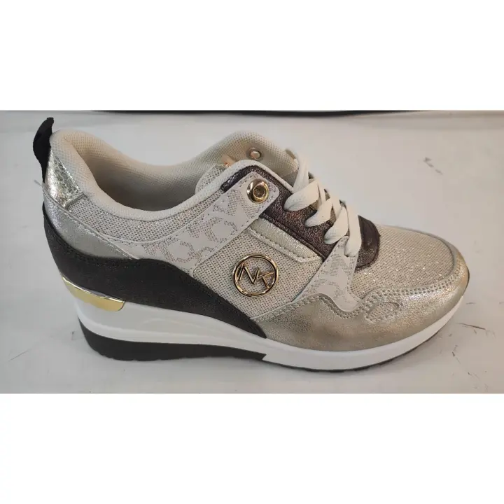 Mº408 BEIGE DEPORTIVA CASUAL  TALLAS 36-41 CON CUÑA MUY ELEGANTE PARA IR VESTIDA E INFORMAL COMODA FABRICADA EN MATERIALES MUY SUAVES Y ADAPTABLES A TODO TIPO DE PIES  GRAN COMODIDAD PARA TI - 1