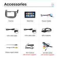 AWESAFE inalámbrico CarPlay Android Auto Radio para HONDA FIT JAZZ 2007 2008 2009 2010 2011 2012 2013 coche reproductor multimedia GPS 2 din autoradio volante controles RDS Bluetooth - details 22
