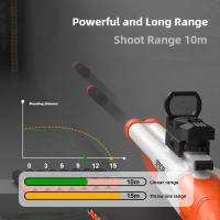 Pistola De Tiro Manual Doble Calibre S686 Juguetes De Armas De Fuego Seguras Para Niños Con Bala Suave Y Dardo De Espuma Material De Plástico Para Juegos De Niños Y Adolescentes - details 2