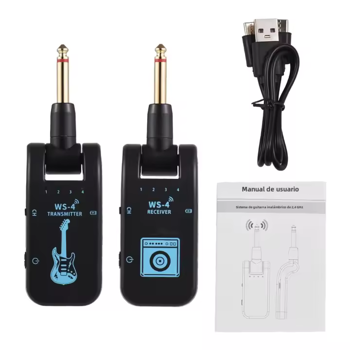 Transmisor Receptor Para Electrónica De Guitarra Y Bajo Transmisión En Tiempo Real ZP System - 1