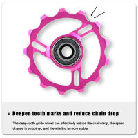 HASSNS Pulleys De Derilecto Para Bicicleta Cerámica De Metal 11T 13T Derilecto Trasero De Montaña Y Carretera Para Ciclismo - details 4