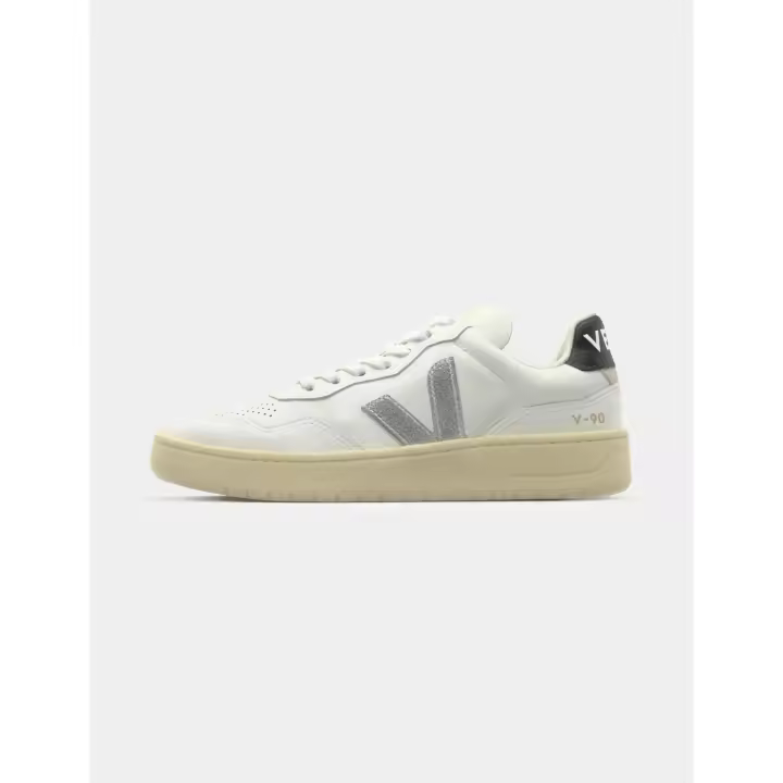 VEJA ZAPATILLA V-90 WHITE SILVER BLACK - 1