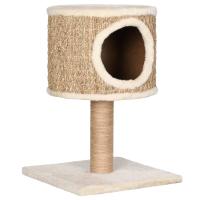 vidaXL Árbol para gatos con casa y poste rascador 52 cm hierba marina - details 1