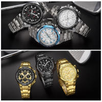 Reloj De Pulsera Deportivo De Lujo Para Hombre WWOOR 2024 Marca Top En Negro Acero Inoxidable Cronógrafo Cuarzo Reloj Masculino Con Luz Luminosa Resistente Al Agua Y Shock - details 17