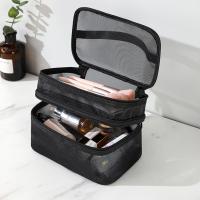 Bolso De Viaje Para Maquillaje Y Artículos De Higiene Personal De Mujer Organizador Transparente De Malla PVC Para Cosméticos Y Toallitas - details 2