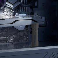Soporte De Tarjeta Gráfica En Acero Inoxidable Chasis 12cm Con Posición De Ventilador Soporte Para GPU Previene La Suspendida Para RTX 4090 4080 4070 Accesorio De Enfriamiento Para Computadora - details 4