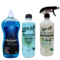 Pack ECO-JIN SPA ORIGINAL y CHRONOS ARTICO LAVAVAJILLAS MANUAL. Limpieza Impecable con Lavavajillas de Laboncler, Potente Acción Antigrasa, Antical, Abrillantador Integrado, Función Sal, Protección Cristales y Secado Total - details 0