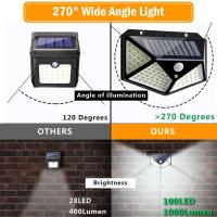 Lámpara Solar LED Exterior Con Sensor De Movimiento PIR Luz Impermeable Para Decoración De Jardín Camino Y Pared - details 3