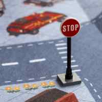 Banner - Señal trafico stop juguetes construccion