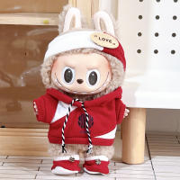 Ropa De Peluche Labubu Para Bebé 17cm Accesorios De Anime Lindo Y Moderno Traje De Hoodie Para Regalo De Navidad Unisex - details 1