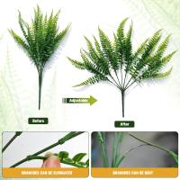 Ferni Artificial De Boston Falso Para Exteriores Plantas Falsas De Interior Esteros Y Hojas Rama De Arbusto Plantas Falsas - details 3