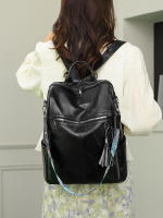 Nueva mochila multifuncional de cuero suave para mujer, estilo retro informal, sencilla y versátil, mochila de PU de gran capacidad - details 12