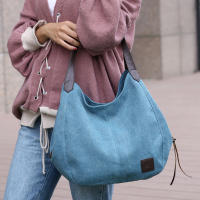 Bolso De Hombro Para Mujer Yogodlns Vintage De Lona Gran Capacidad Bolso Casual Con Manija Nueva Moda Bolso De Compras Para Dama - details 6