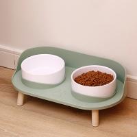 Alfombra De Comida Para Gatos Doble Ajustable En Altura Bebedero De Agua Elevado Suministros Para Perros Y Gatos Jóvenes - details 3