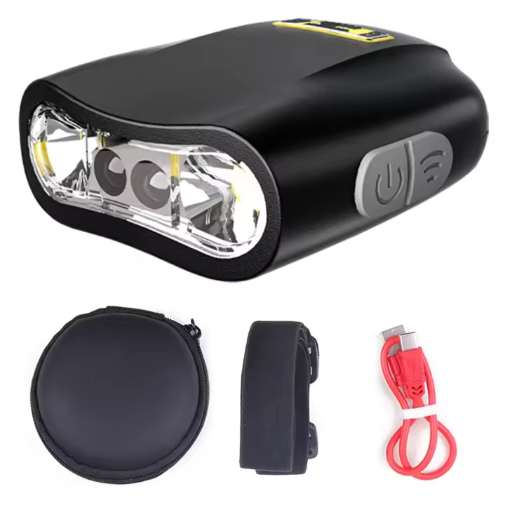 Linterna Frontal LED Recargable IPX4 Impermeable Con Sensor De Movimiento Y Pantalla De Energía Mini Luz De Visera Para Gorra - 1