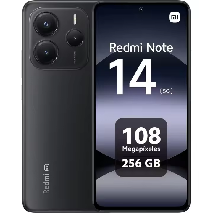 Xiaomi Redmi Note 14 5G - Smartphone de 8+256GB, Pantalla de 6.67" AMOLED FHD+ 120Hz, MediaTek Dimensity 7025-Ultra, cámara de 108MP, 5110 mAh, Cargador no Incluido (Versión ES) - 1