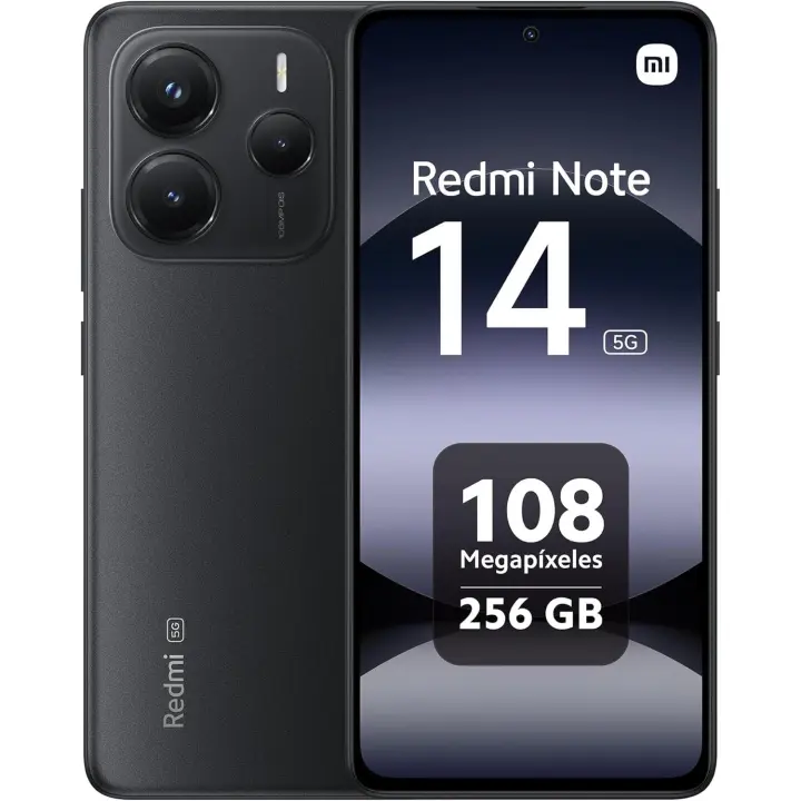 Xiaomi Redmi Note 14 5G - Smartphone de 8+256GB, Pantalla de 6.67" AMOLED FHD+ 120Hz, MediaTek Dimensity 7025-Ultra, cámara de 108MP, 5110 mAh, Cargador no Incluido (Versión ES) - 1