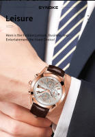 Reloj De Cuarzo SYNOKE Para Hombre Estilo Casual Con Calendario Y Luz Nocturna Impermeable Año Nuevo 2024 Moda Y Negocios - details 4
