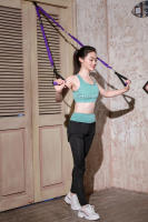 Cuerda De Tensión Elástica Para Deportes Y Fitness Resorte De Resistencia Para Yoga Cinta De Resistencia Para El Abdomen Y Cintura Unisex - details 10