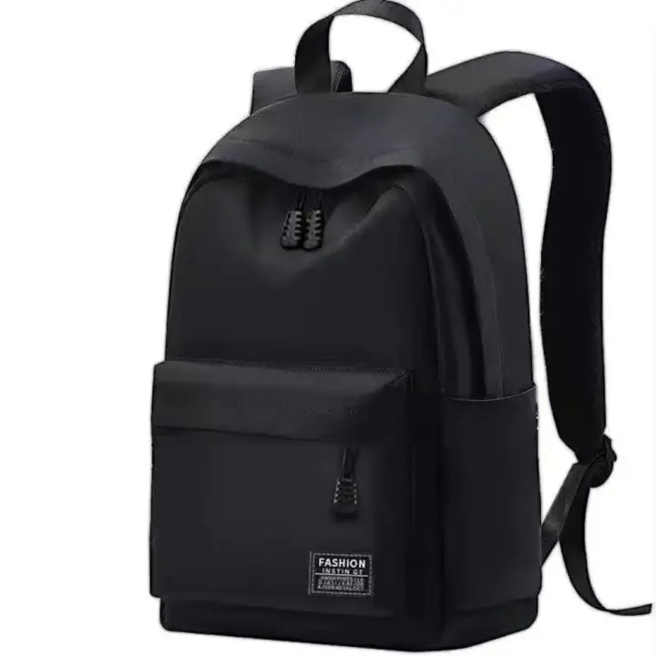 Mochila Versátil De Tela Oxford Trendy 15 Pulgadas Lavable Para Estudiantes De Escuela Negro Gris Azul Rojo Bolsa De Computadora Unisex - 1