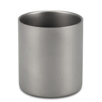 TOMSHOO Taza De Café Y Té De Titanio De Doble Pared 220/350/450/600ml Para Uso En Casa Oficina Exterior Camping Y Senderismo - details 21