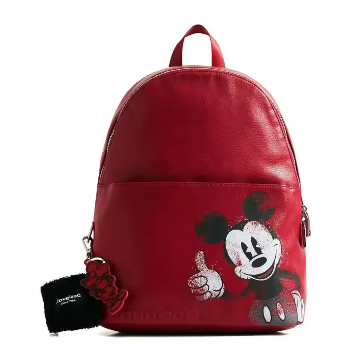 Mochila Desigual Mickey Dortmund 21WAKP41 Roja Mujer 30L 38x30x14cm Aprox - 1