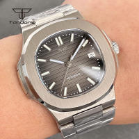 Reloj Automático Tandorio Cuadrado 40mm Para Hombre Acero Inoxidable NH35 Multicolor Dial Cristal De Zafiro Fecha Luminoso Mecánico De Pulsera - details 24