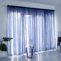 Cortina De Tules Sólida Y Transparente 100x200cm Para Sala De Estar Y Dormitorio Panel De Cortina Exterior Moderno Sin Doble Capa Ni Aislamiento Solar - details 12