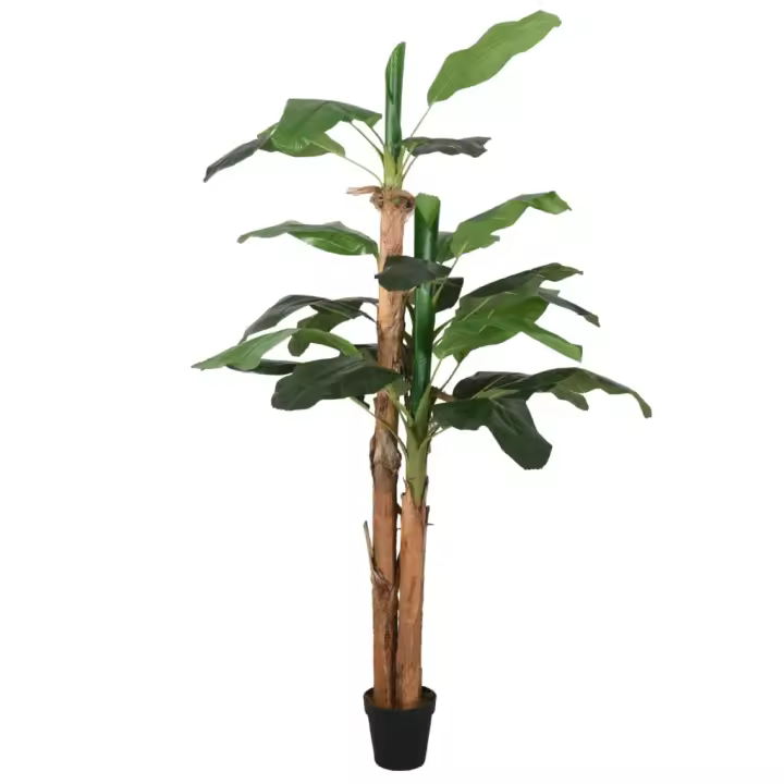 vidaXL Árbol de plátano artificial 22 hojas verde 200 cm - 1