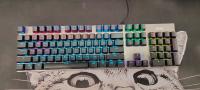 Teclado Mecánico GK410 De 104 Teclas Panel Metálico Luz RGB Verde Negro Té Juegos Completo Sin Impacto Para Computadora - details 10