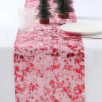 Mantel De Sequinias Metálicas Doradas Para Navidad Y Cumpleaños Decoración De Fiesta Y Boda Malla Fina De Seda Para Arreglo De Mesa Familiar - details 5