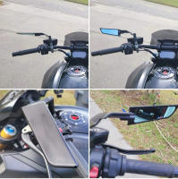Espejo Lateral Para Motocicleta Honda CB1000R CB650R CB650F CB500 CB300 CB200X CB125 Kit De Winglets Oscuros Accesorios Para Motocicletas - details 12