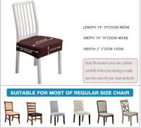 Fundas elastizadas para sillas de jacquard para comedor (beige, 4) - details 0