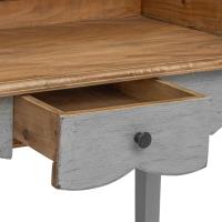 vidaXL Escritorio de madera maciza de caoba 80x40x92 cm - details 6