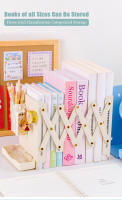 Soporte De Libros De Escritorio Con Estante Retráctil Y Porta Bolígrafos Estudiante Clip Fijo Rack De Almacenamiento Plegable - details 5