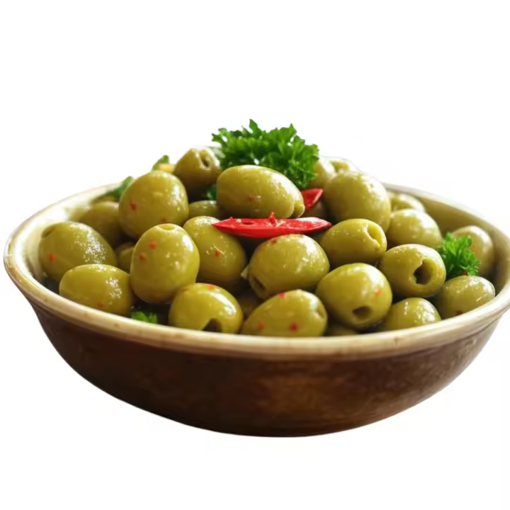 Cachond@s Picantes - Aceitunas verdes aderezadas con guindilla, pimiento y cebolla. El Aperitivo Ideal para los Amantes del Sabor Intenso - 1