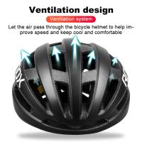 Casco De Bicicleta Para Hombres Ultraligero Competición MTB Con Tecnología De Enfriamiento Integrado Adecuado Para Cabeza De 55-60cm - details 8
